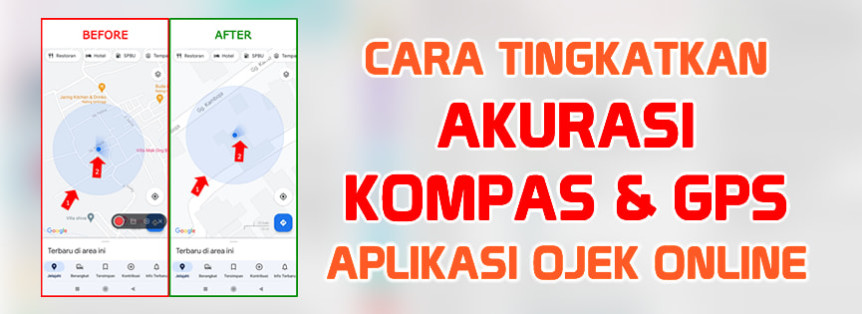 Cara Tingkatkan Akurasi Kompas GPS Driver Ojek Online